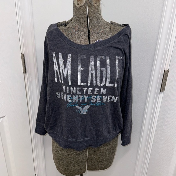 American Eagle Outfitters Tops - Women’s size L  American Eagle Outfitters Graphic 3/4 Tee